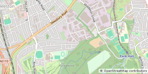 Map of Leeds, West Yorkshire