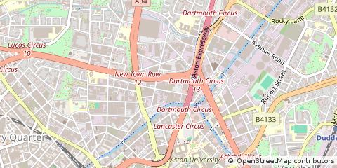 Map of Birmingham, West Midlands