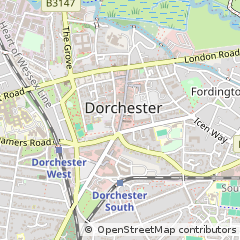 Map of Dorchester, Dorset