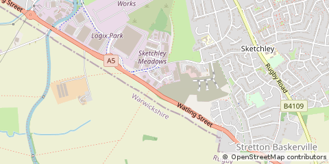 Map of Hinckley, Leicestershire