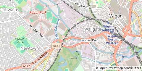 Map of Wigan