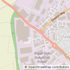 Map of Daventry, Northamptonshire