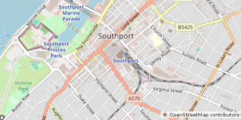 Map of Southport