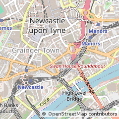 Map of Newcastle Upon Tyne