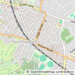 Map of Northwood, Middlesex