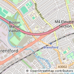 Map of Brentford, Greater London