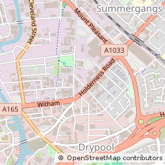 Map of Hull, East Yorkshire