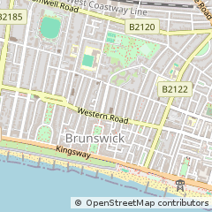 Map of Hove, East Sussex