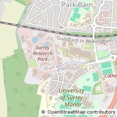 Map of Guildford, Surrey