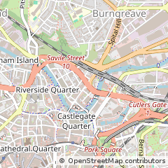 Map of Sheffield, South Yorkshire