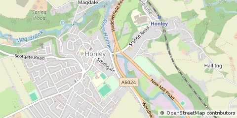 Map of Holmfirth, West Yorkshire