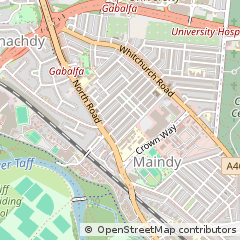 Map of Cardiff