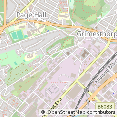 Map of Sheffield