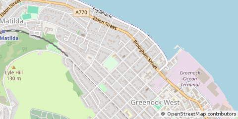 Map of Greenock