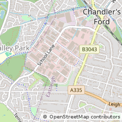 Map of Eastleigh, Hampshire