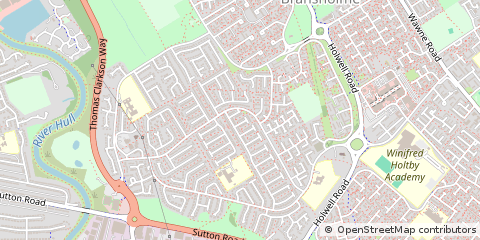 Map of Hull, East Yorkshire