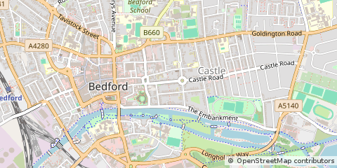 Map of Bedford