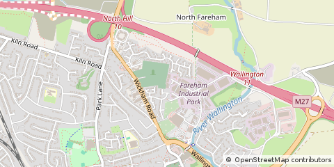 Map of Fareham, Hampshire