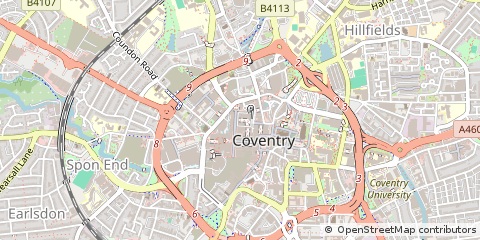 Map of Coventry