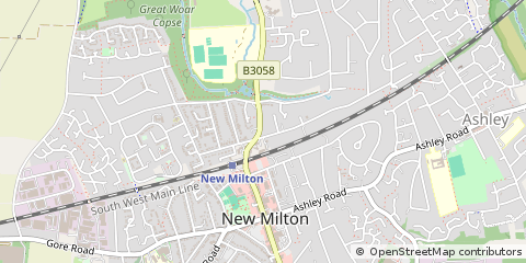 Map of NEW Milton, Hants