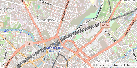 Map of Manchester, Greater Manchester