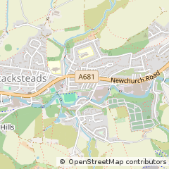 Map of Rossendale, Lancashire