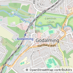 Map of Godalming, Surrey