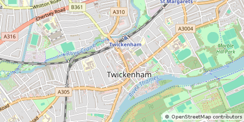 Map of Twickenham