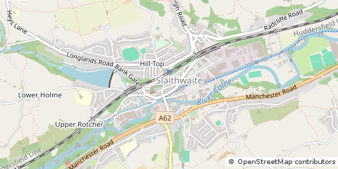 Map of Huddersfield