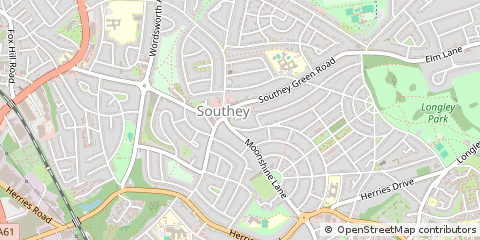 Map of Sheffield