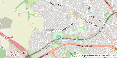 Map of Barnsley