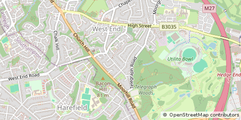 Map of Southampton, Hampshire