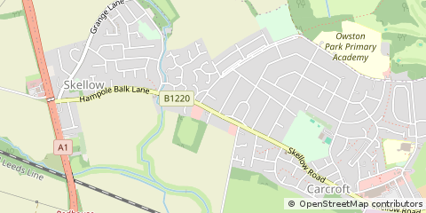 Map of Doncaster