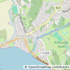 Map of Rostrevor, CO. Down
