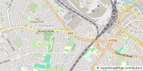 Map of York, North Yorkshire