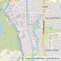 Map of Uxbridge, Middlesex
