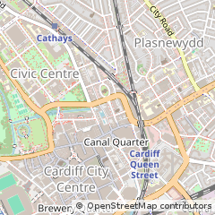 Map of Cardiff