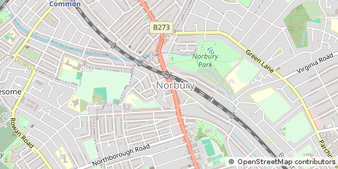 Map of Norbury, London