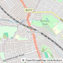 Map of Norbury, London