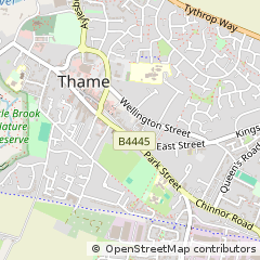 Map of Thame, Oxfordshire
