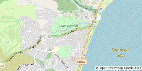 Map of Swansea