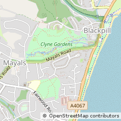 Map of Swansea