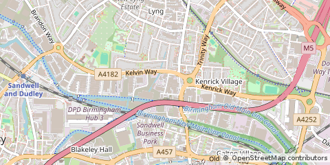 Map of West Bromwich, West Midlands