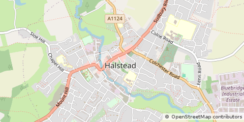Map of Halstead, Essex