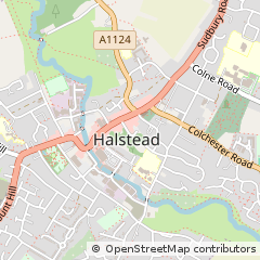 Map of Halstead, Essex