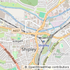 Map of Shipley, West Yorkshire