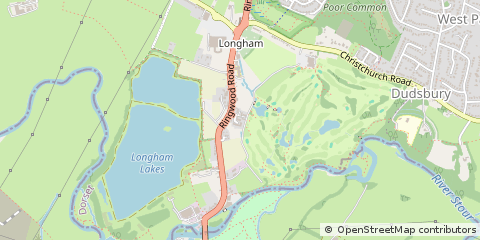 Map of Ferndown, Dorset
