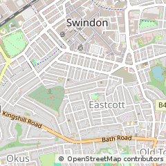 Map of Swindon, Wiltshire