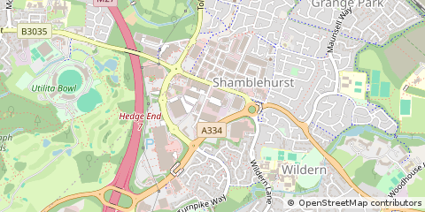 Map of Southampton, Hampshire