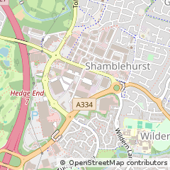 Map of Southampton, Hampshire